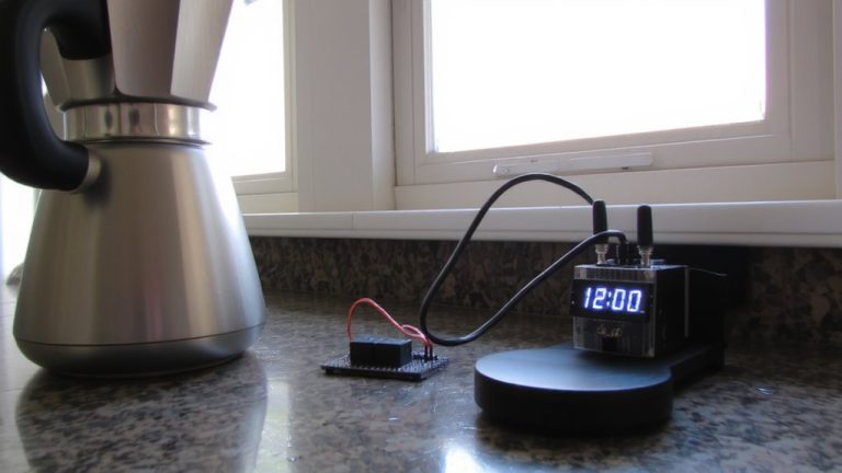 automated coffee brewing alarm