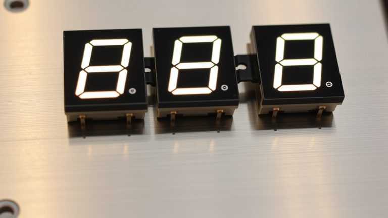 clear number readouts with arduino