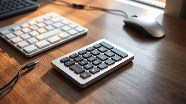efficient numeric keypads for desks