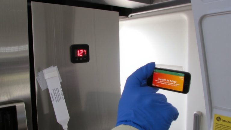 freezer temperature alert system