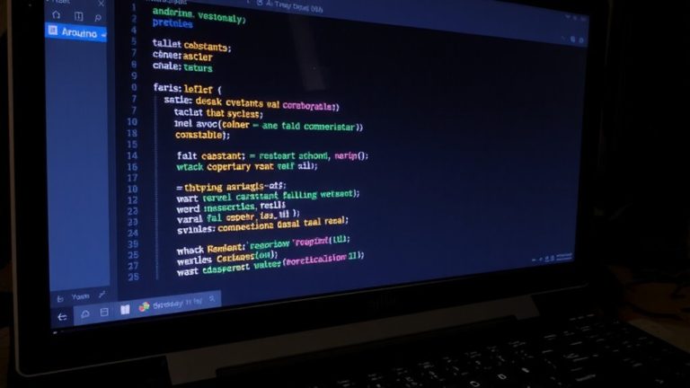 line numbers and syntax highlighting