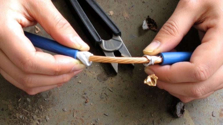 manual stripping with wire strippers