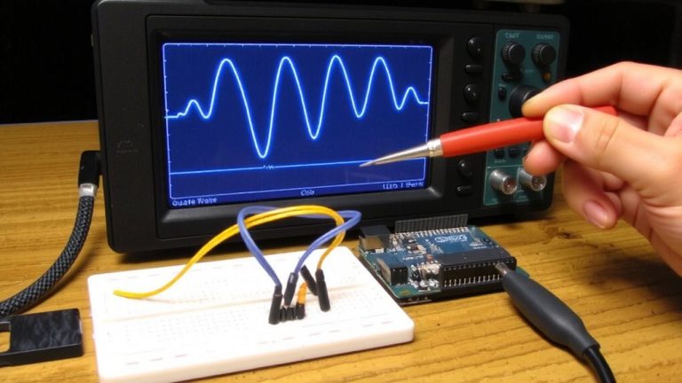 oscilloscope arduino timing debug