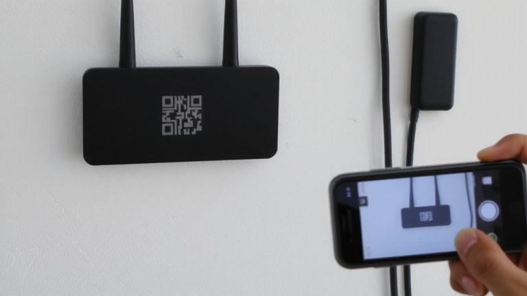 qr code device configuration retrieval