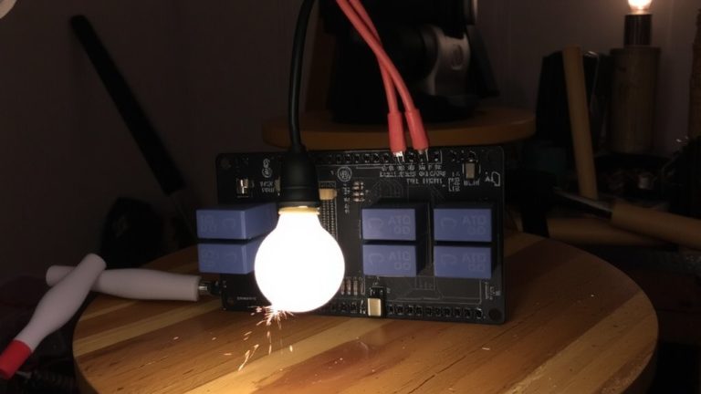 relay arduino high voltage switching