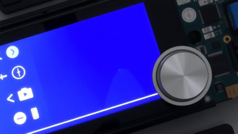rotary encoder oled menus