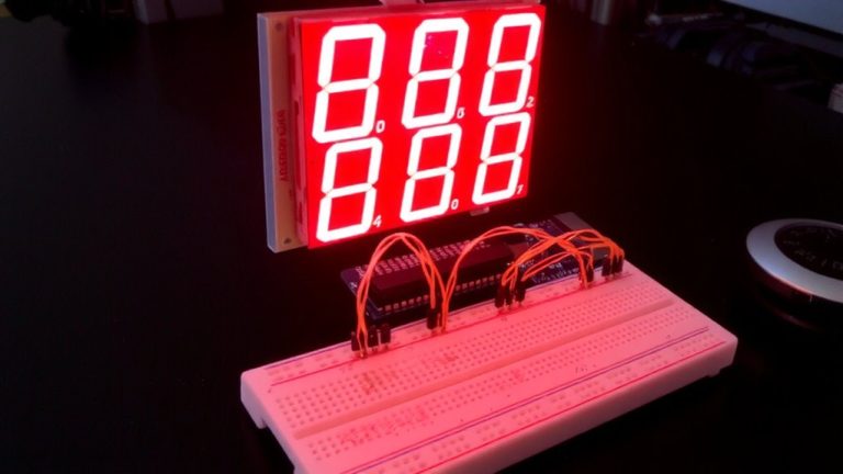 seven segment display multiplexing