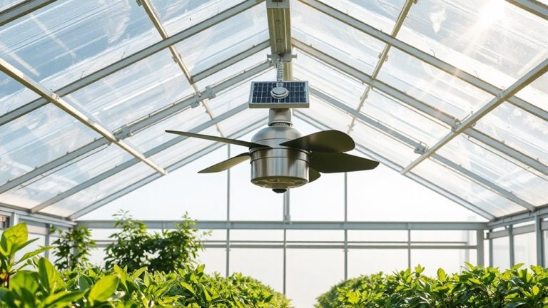 solar powered greenhouse ventilation fans