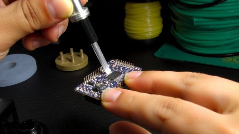 soldering headers to arduino pro mini